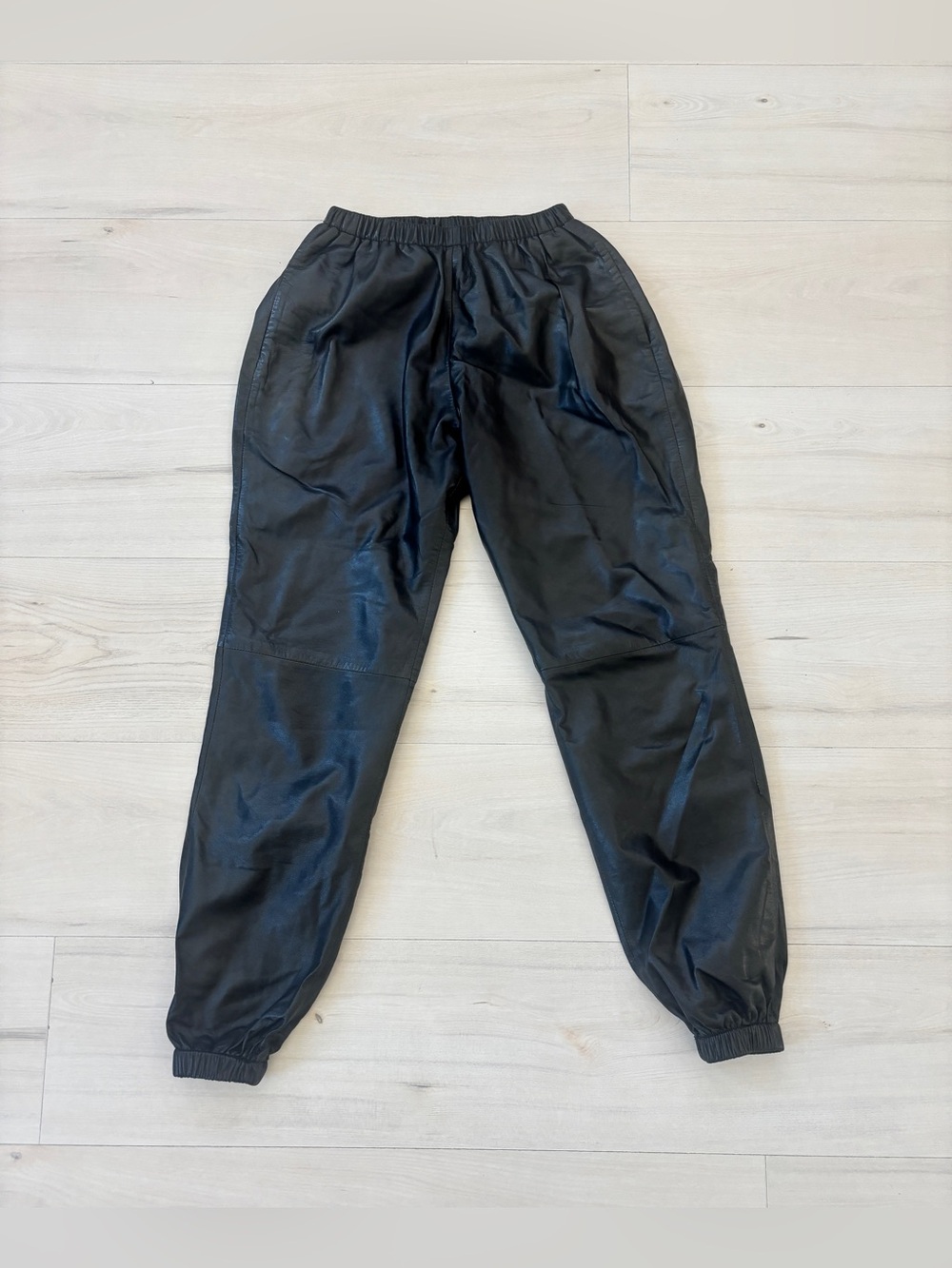 Twenty8Twelve black leather joggers